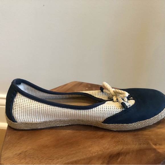 Ugg Navy and Ivory Slip On Flats - Size 9 - Picture 7 of 15